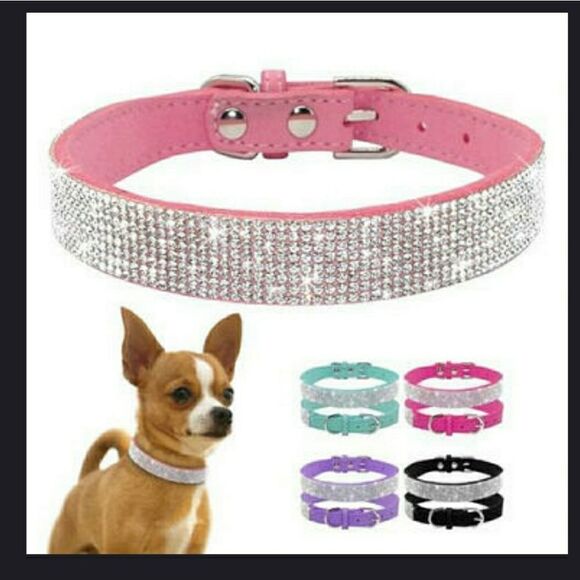 🎉HP🎉 Rhinestone Small Pet Collar - Picture 2 of 13